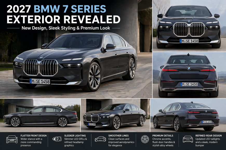 2027 BMW 7 Series Exterior Revealed – New Design, Sleek Styling & Premium Look