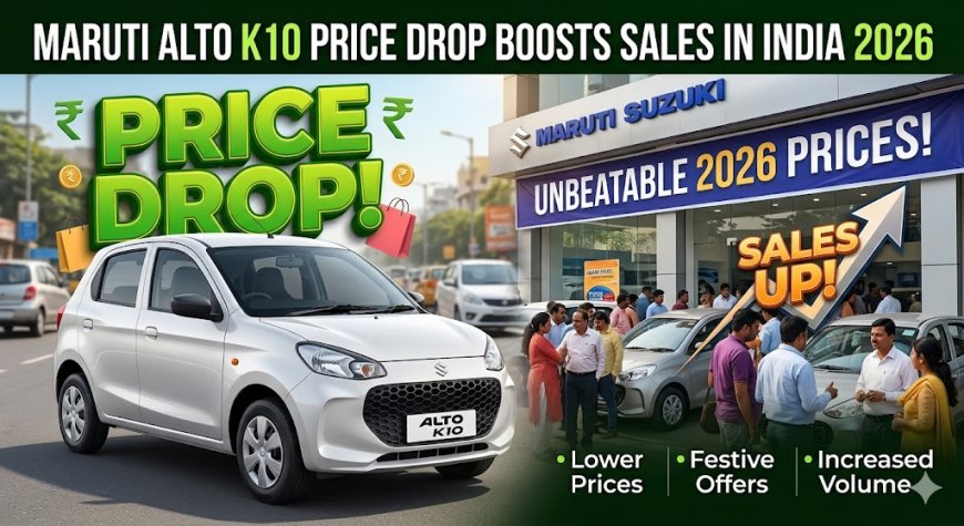 Maruti Alto K10 Price Drop Boosts Sales in India 2026