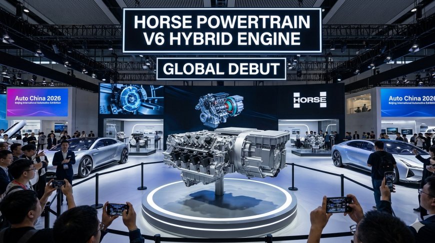 Horse Powertrain V6 Hybrid Engine Debuts at Beijing 2026