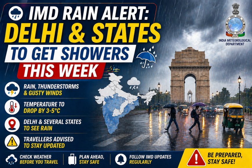 IMD Rain Alert: Delhi & States to Get Showers This Week