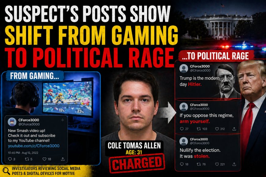 Suspect’s Posts Show Shift from Gaming to Political Rage