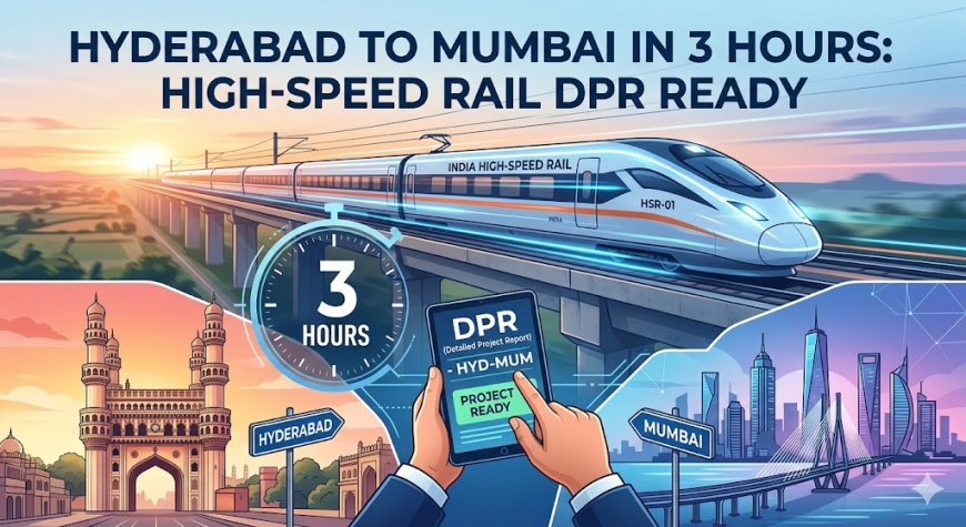 Hyderabad to Mumbai in 3 Hours: High-Speed Rail DPR Ready