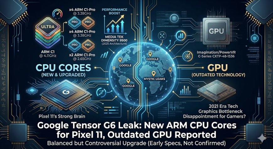 Google Tensor G6 Leak: New ARM CPU Cores for Pixel 11, Outdated GPU Reported