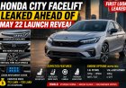 Honda City Facelift Leaked Ahead of May 22 Launch Reveal
