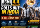 BGMI 4.4 Update Rolls Out in India With Hero’s Crown Mode