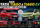 2026 Tata Tiago & Tiago EV Facelift Revealed With Bold New Design