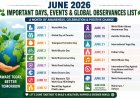 June 2026 Important Days, Events & Global Observances List