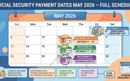 Social Security Payment Dates May 2026 – Full Schedule