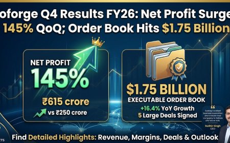 Coforge Q4 Results FY26: Net Profit Surges 145% QoQ; Order Book Hits $1.75 Billion