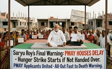 Saryu Roy Warns Hunger Strike Over PMAY House Delay