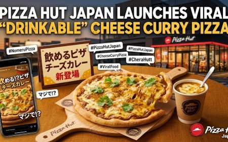 Pizza Hut Japan Launches Viral ‘Drinkable’ Cheese Curry Pizza