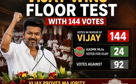 Vijay Wins Floor Test With 144 Votes, 24 AIADMK MLAs Vote For Him