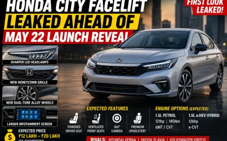 Honda City Facelift Leaked Ahead of May 22 Launch Reveal