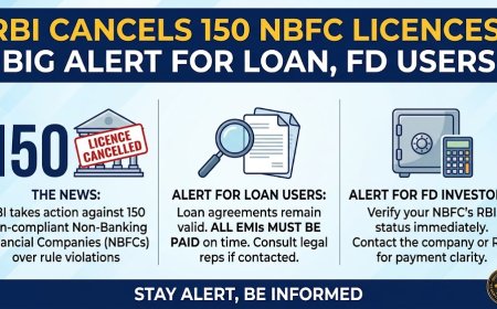 RBI Cancels 150 NBFC Licences: Big Alert for Loan, FD Users
