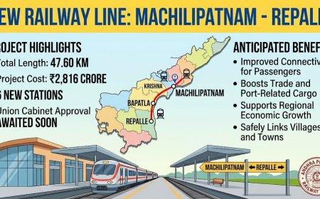 AP to Get New Machilipatnam-Repalle Railway Line Soon