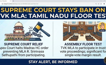 Supreme Court Stays Ban on TVK MLA in Tamil Nadu Floor Test