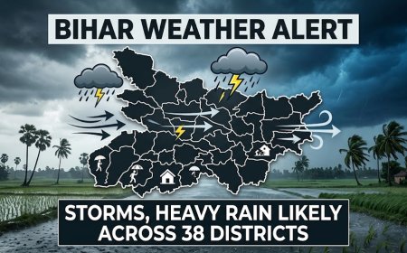 Bihar Weather Alert: Storms, Heavy Rain Likely Across 38 Districts