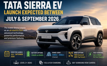 Tata Sierra EV Launch Expected Between July and September 2026