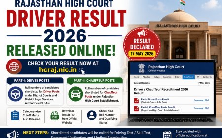 Rajasthan High Court Driver Result 2026 Released Online