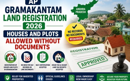 AP Gramakantam Land Registration 2026: Houses and Plots Allowed Without Documents