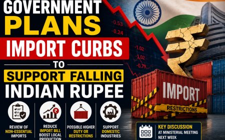 Government Plans Import Curbs to Support Falling Indian Rupee