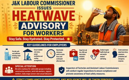 J&K Labour Commissioner Issues Heatwave Advisory for Workers