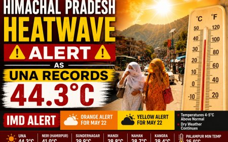 Himachal Pradesh Heatwave Alert as Una Records 44.3°C