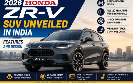 2026 Honda ZR-V SUV Unveiled in India Features and Design