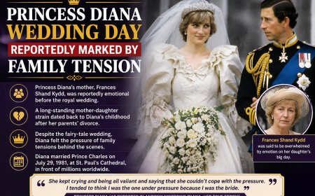 Princess Diana Wedding Day Reportedly Marked by Family Tension