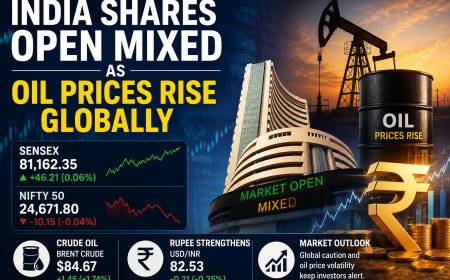 India Shares Open Mixed as Oil Prices Rise Globally