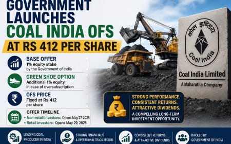Government Launches Coal India OFS at Rs 412 Per Share