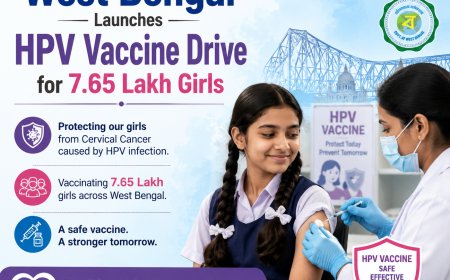 West Bengal Launches HPV Vaccine Drive for 7.65 Lakh Girls