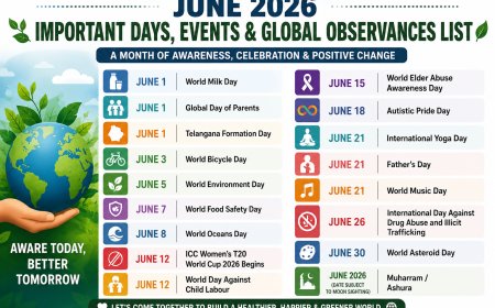 June 2026 Important Days, Events & Global Observances List
