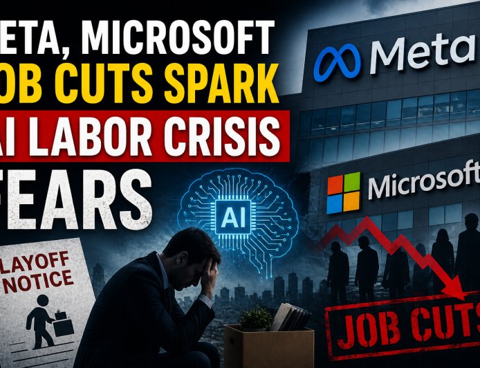 Meta, Microsoft Job Cuts Spark AI Labor Crisis Fears