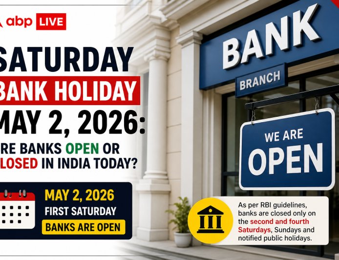 Saturday Bank Holiday May 2, 2026: Are Banks Open or Closed in India Today?