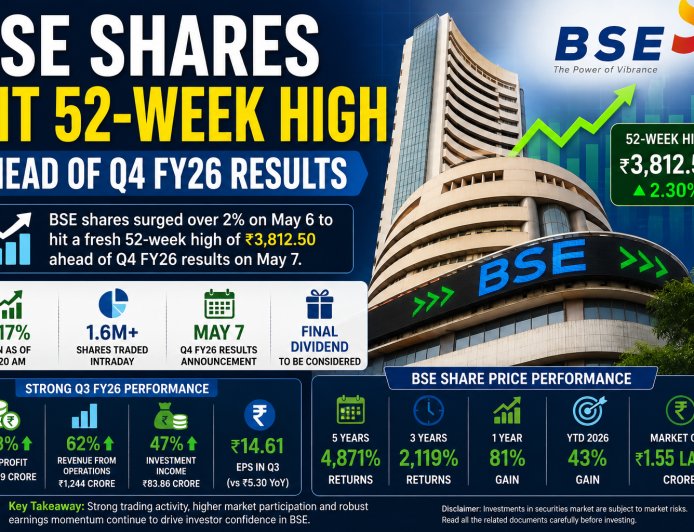 BSE Shares Hit 52-Week High Ahead of Q4 FY26 Results