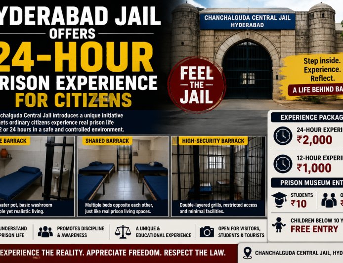 Hyderabad Jail Offers 24-Hour Prison Experience for Citizens