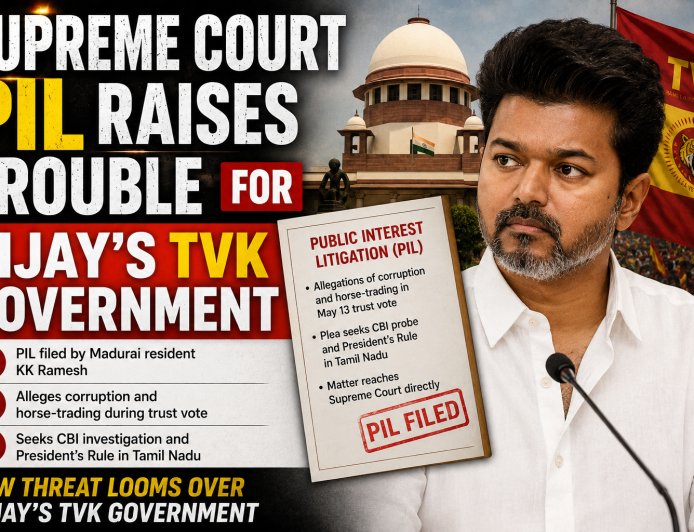 Supreme Court PIL Raises Trouble for Vijay’s TVK Government