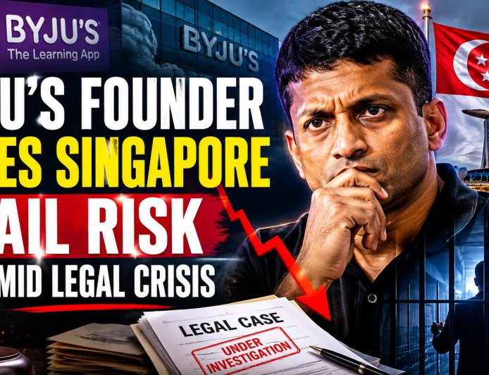 Byju’s Founder Faces Singapore Jail Risk Amid Legal Crisis