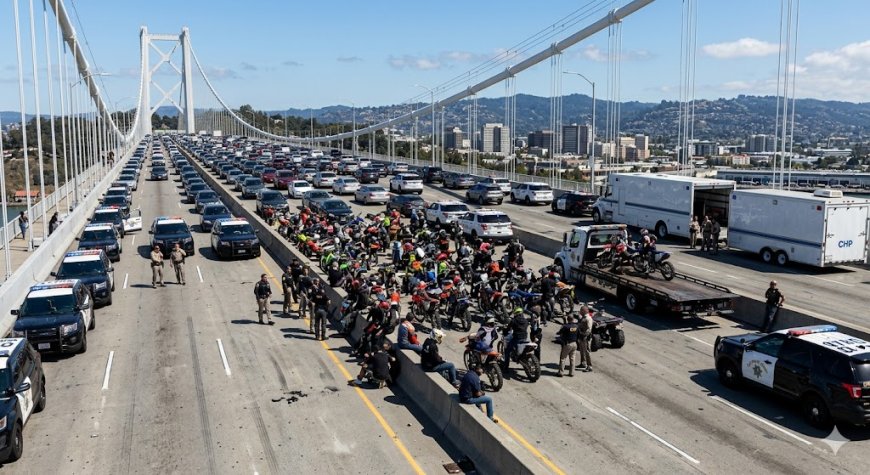 Bay Bridge Traffic Halted After Dirt Bike Takeover, 70 Seized