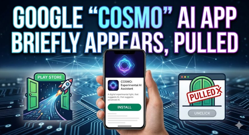 Google COSMO AI App Briefly Appears, Pulled from Play Store