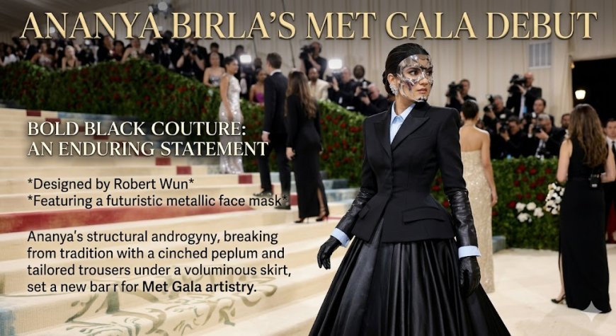 Ananya Birla’s Met Gala 2026 Debut in Bold Black Couture