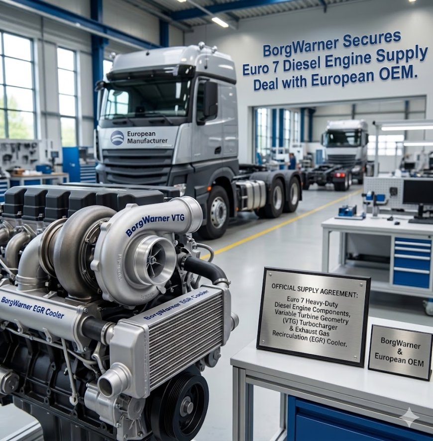 BorgWarner Secures Euro 7 Diesel Engine Supply Deal with European OEM