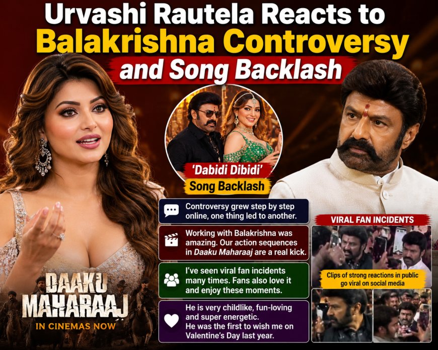 Urvashi Rautela Reacts to Balakrishna Controversy and Song Backlash