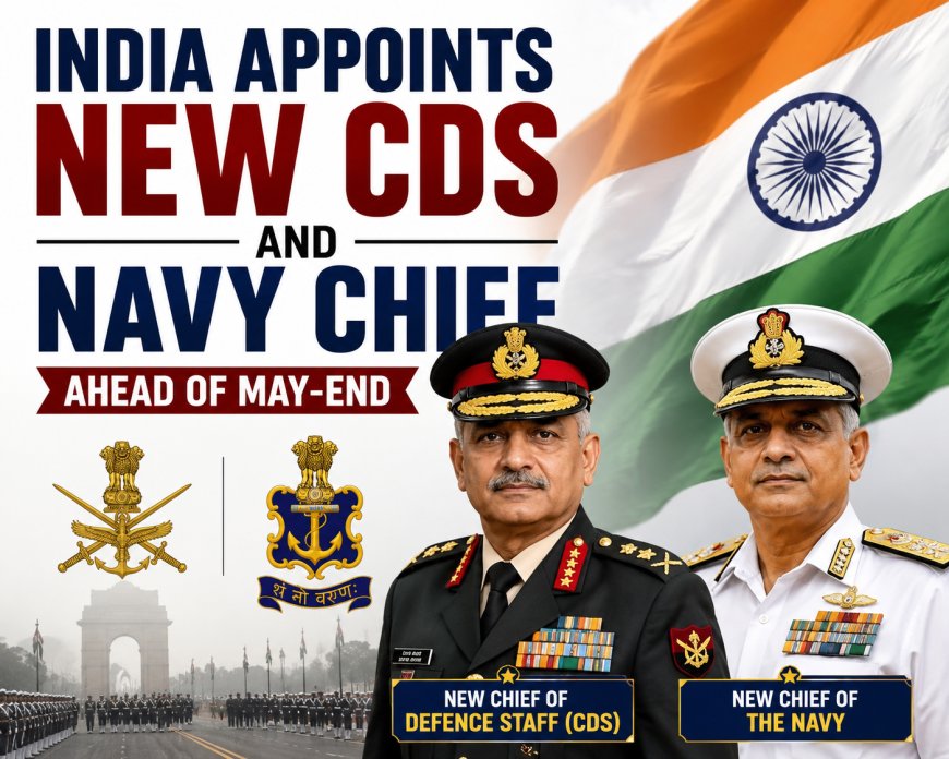 India Appoints New CDS and Navy Chief Ahead of May-End