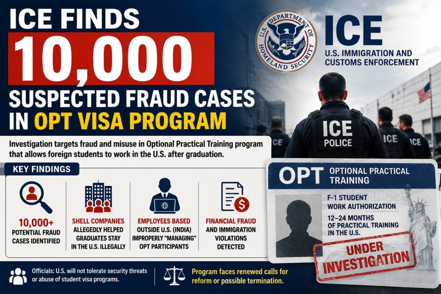 ICE Finds 10,000 Suspected Fraud Cases in OPT Visa Program