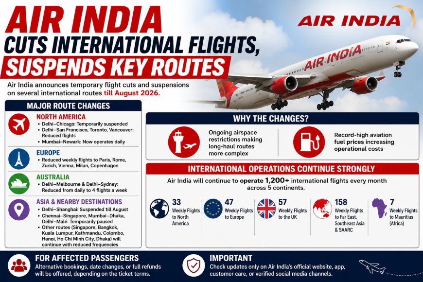 Air India Cuts International Flights, Suspends Key Routes