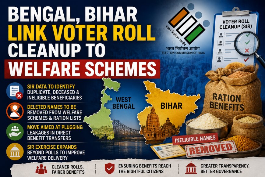 Bengal, Bihar Link Voter Roll Cleanup to Welfare Schemes