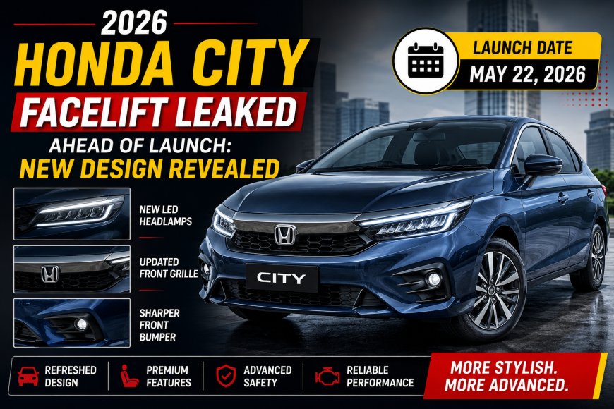 2026 Honda City Facelift Leaked Ahead of Launch: New Design Revealed