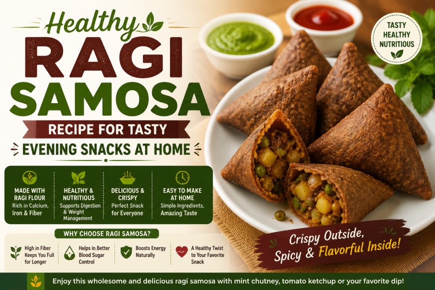 Healthy Ragi Samosa Recipe for Tasty Evening Snacks at Home